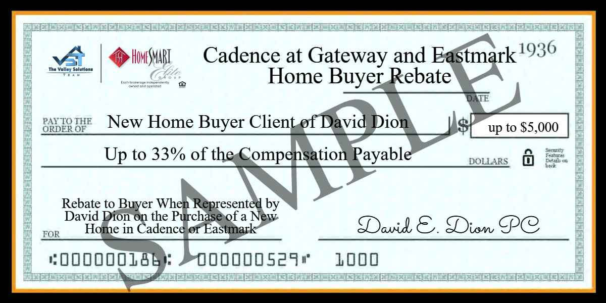 New Home Buyer Rebate